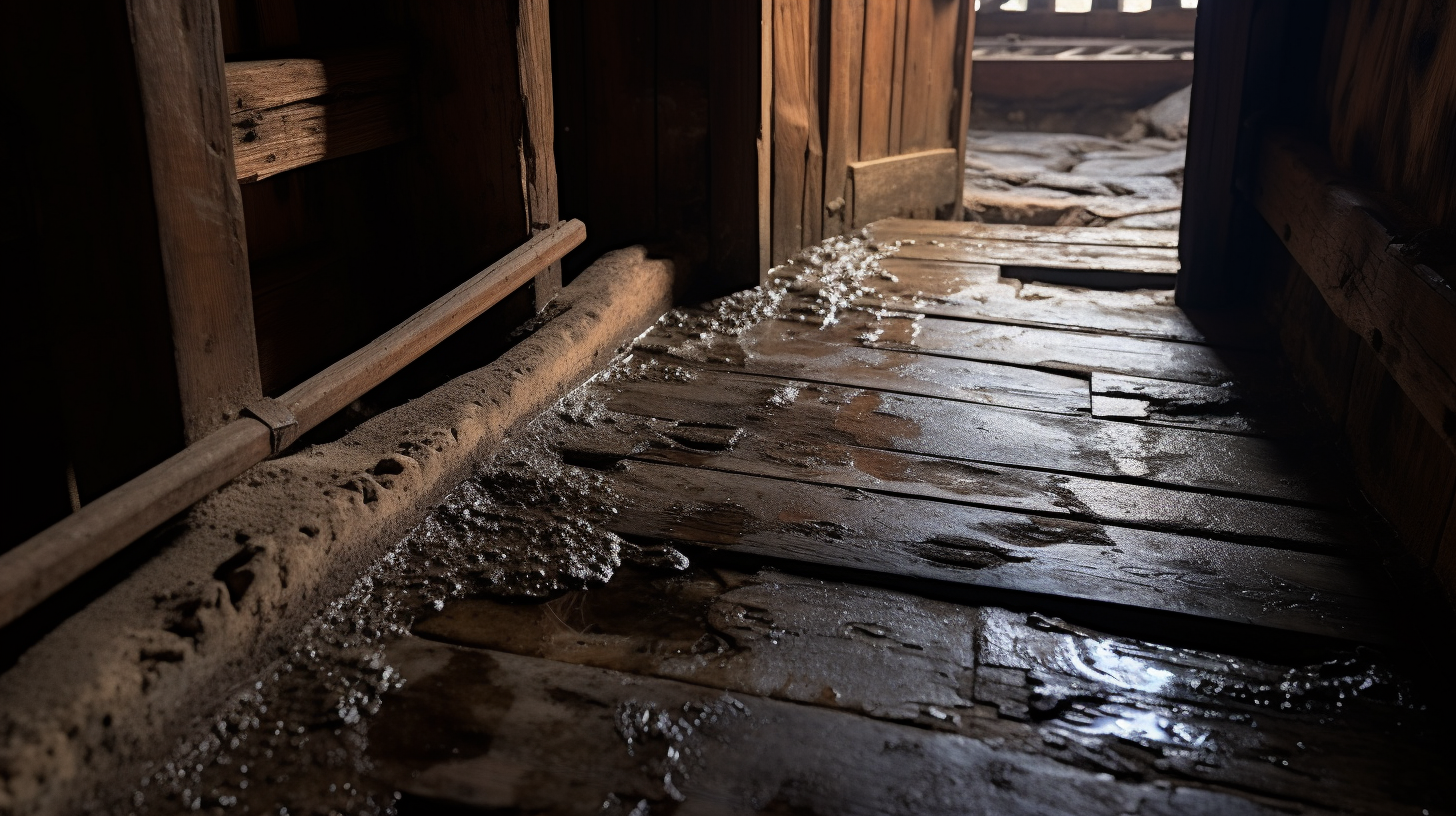 Close up of Detailed Captive Room with Insects