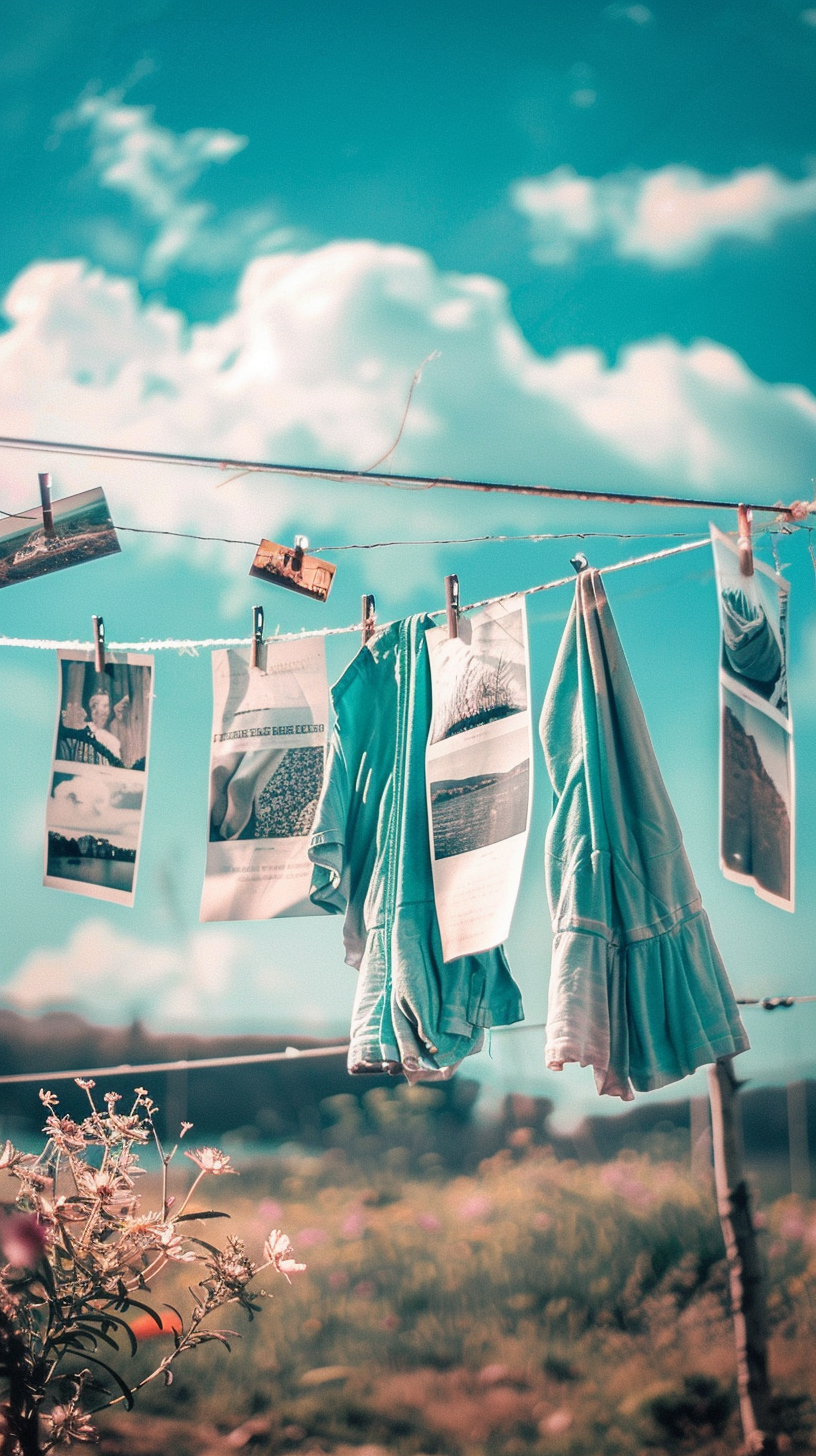 Inspiring photos on clothesline