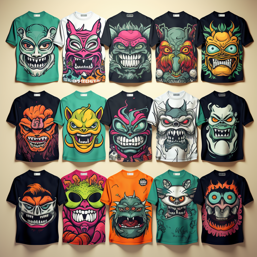 Fun and Creative Cartoon Graphic T-Shirt Designs