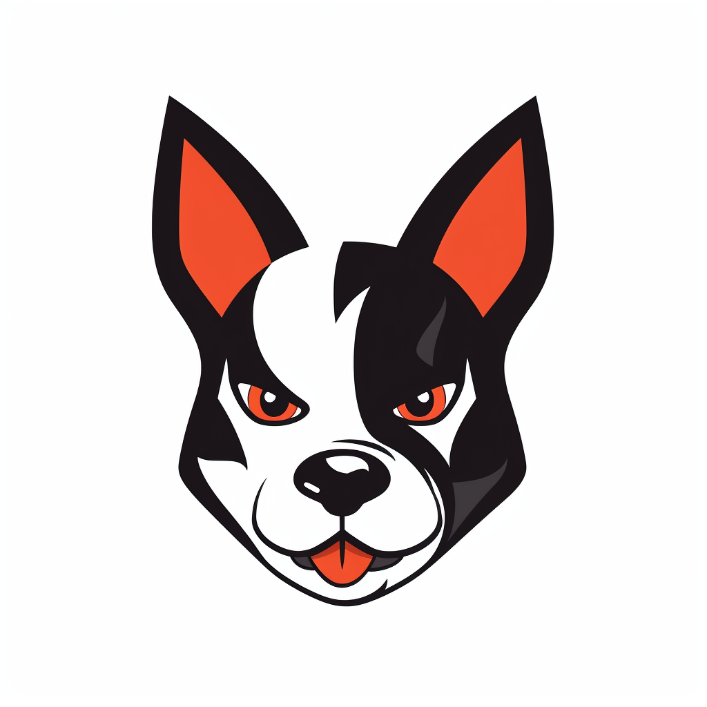 Happy Boston Terrier Clothing Company Mascot