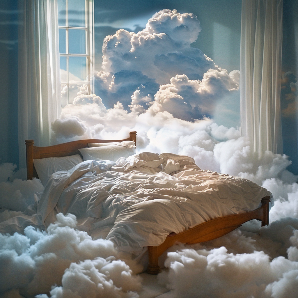 Comfortable cloud bed