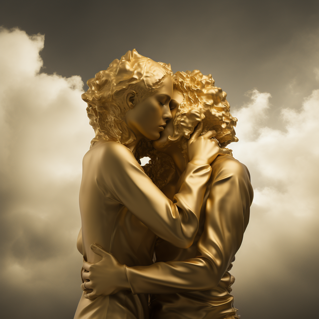 Golden cloud hug photo