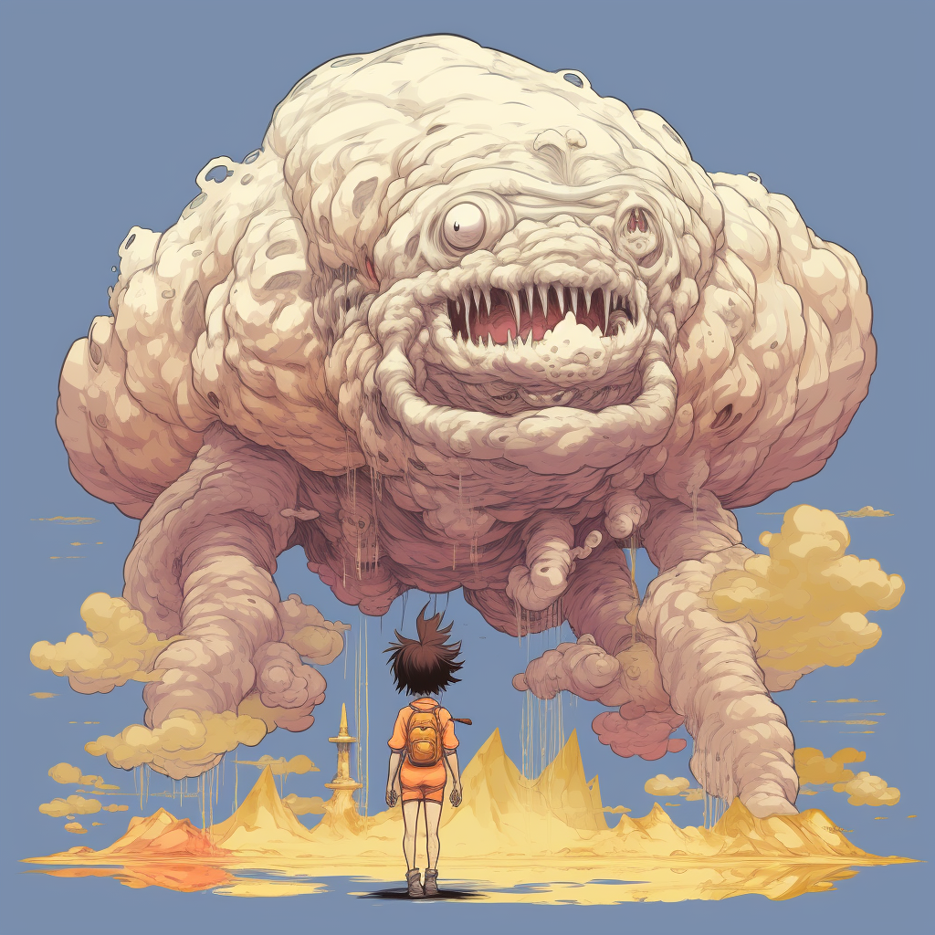 Super-Massive Cloud Monster Standing Pose