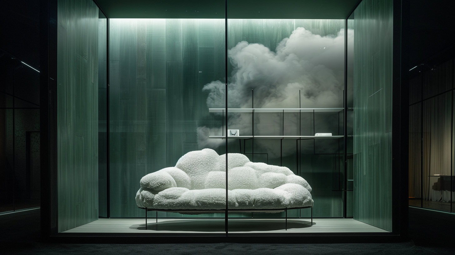 Cloud Sofa in Exhibit Display