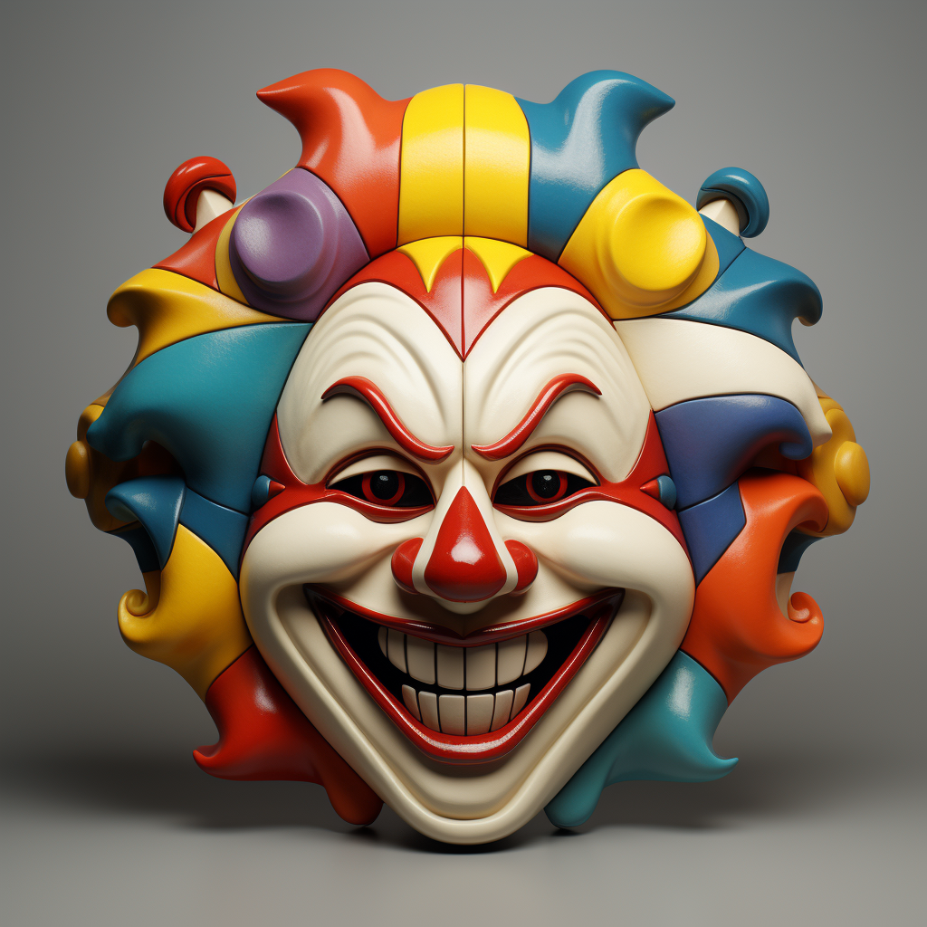 Clown Mask with Emotions