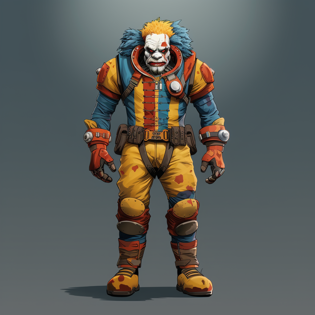 Full Body Clown Marine Superhero