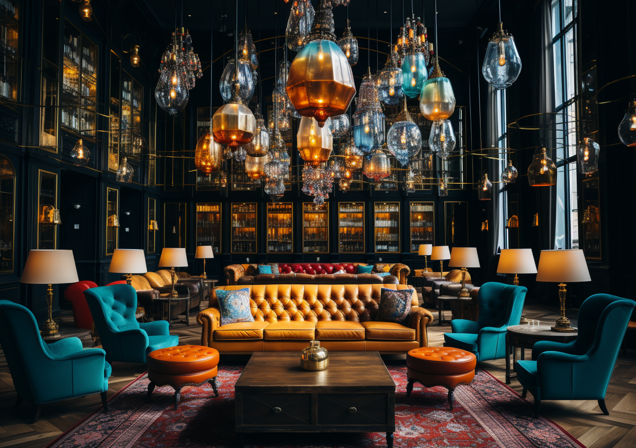 Vibrant club scene with epic composition