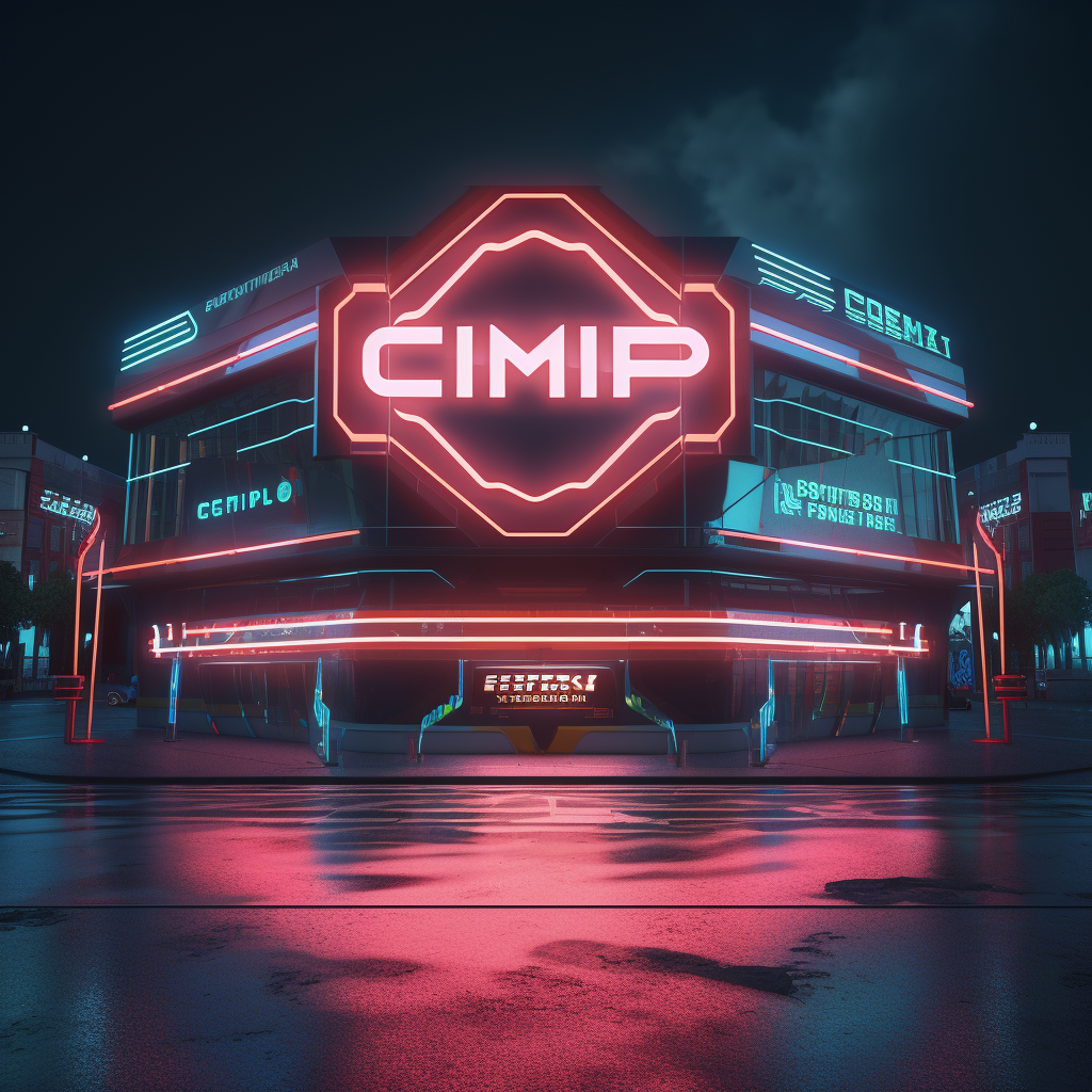 Cyberpunk version of CMP logo