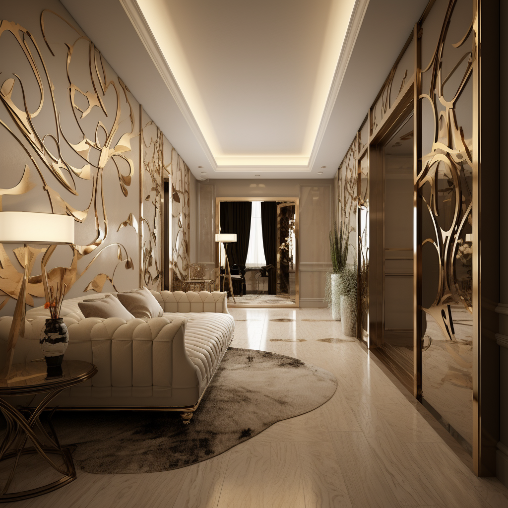 Elegant luxury apartment interior design