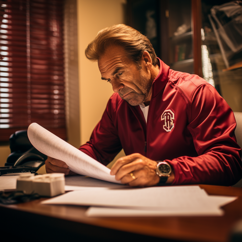 Coach Saban Opens a Medical Bill