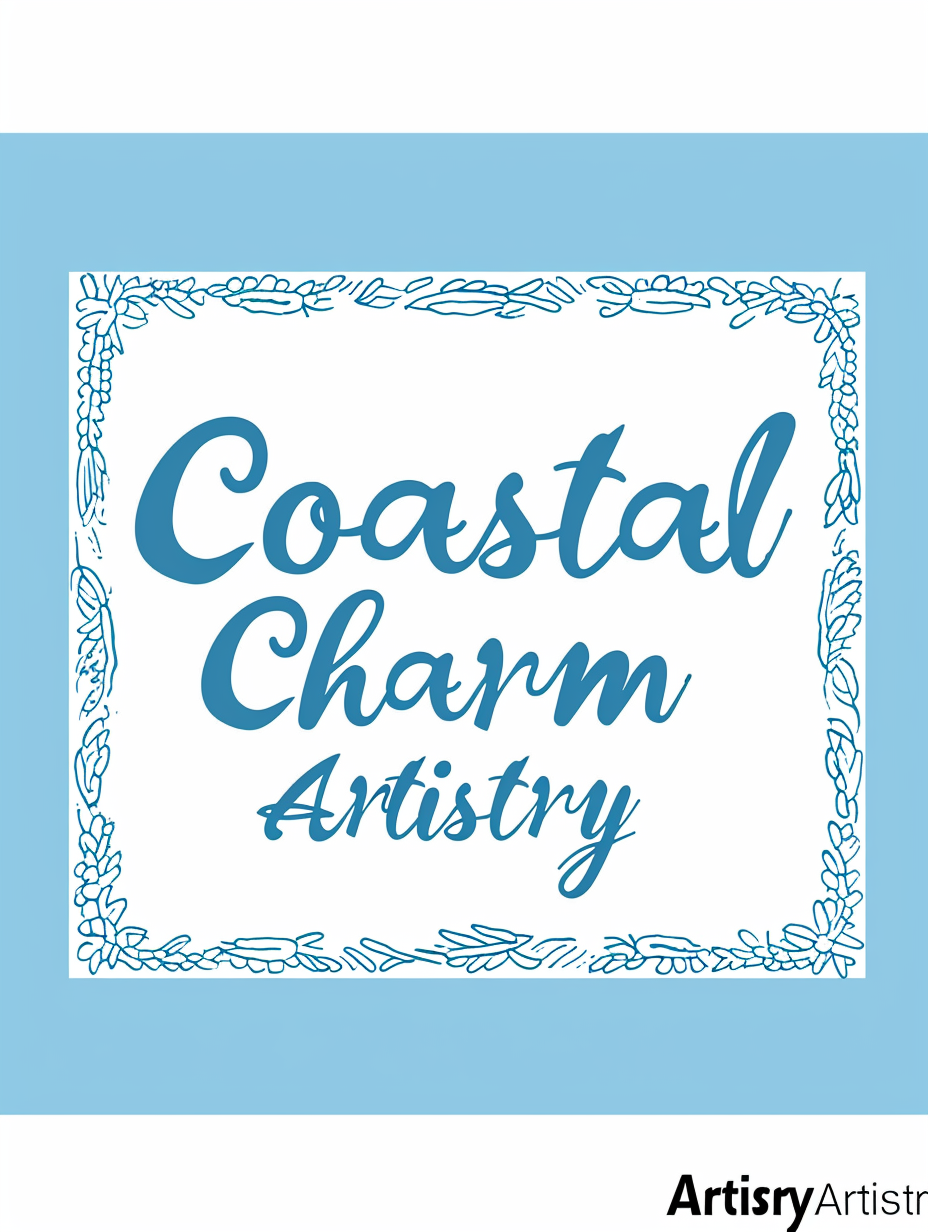 Coastal Charm Artistry Beach Logo