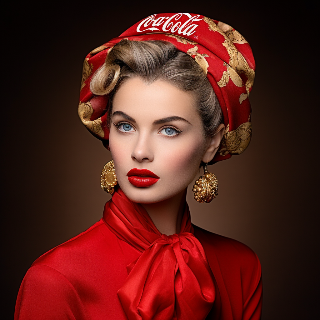 Coca Cola Golden Age Head Scarf