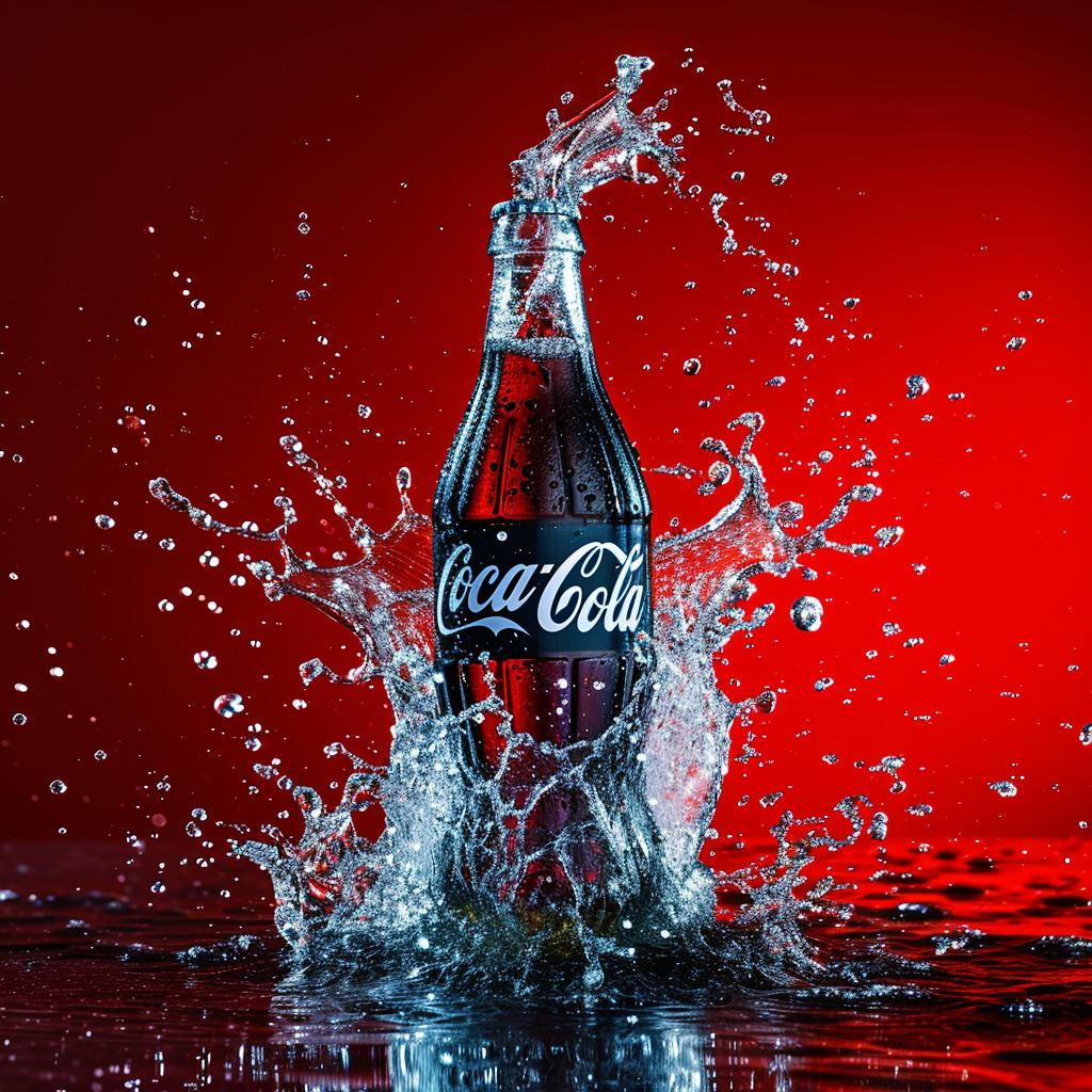 Coca Cola Bottle in Highspeed Motion