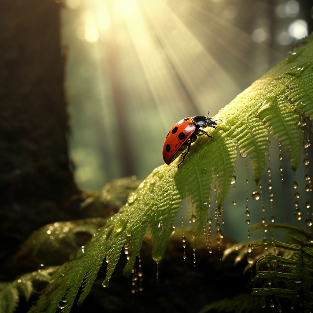 Coccinelle in a Tropical Forest