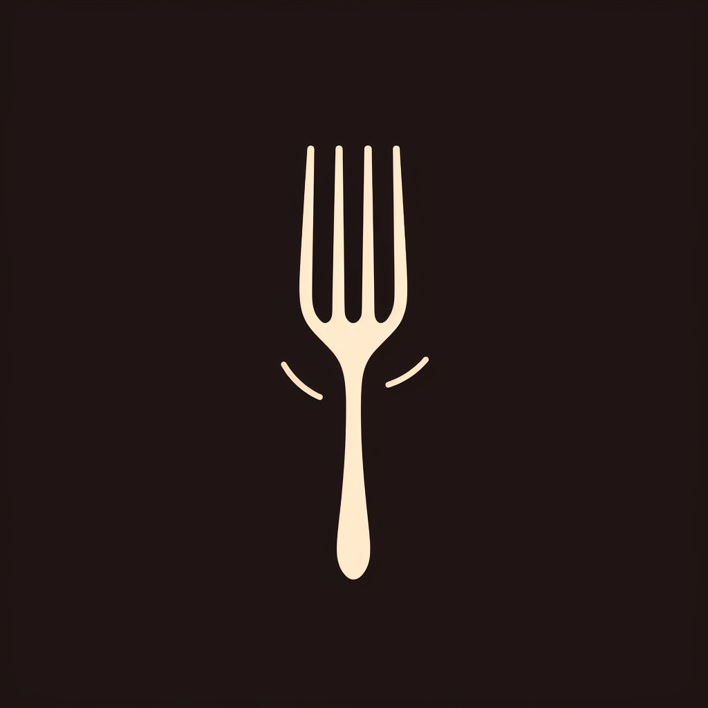 Code Fork Symbol Logo Illustration