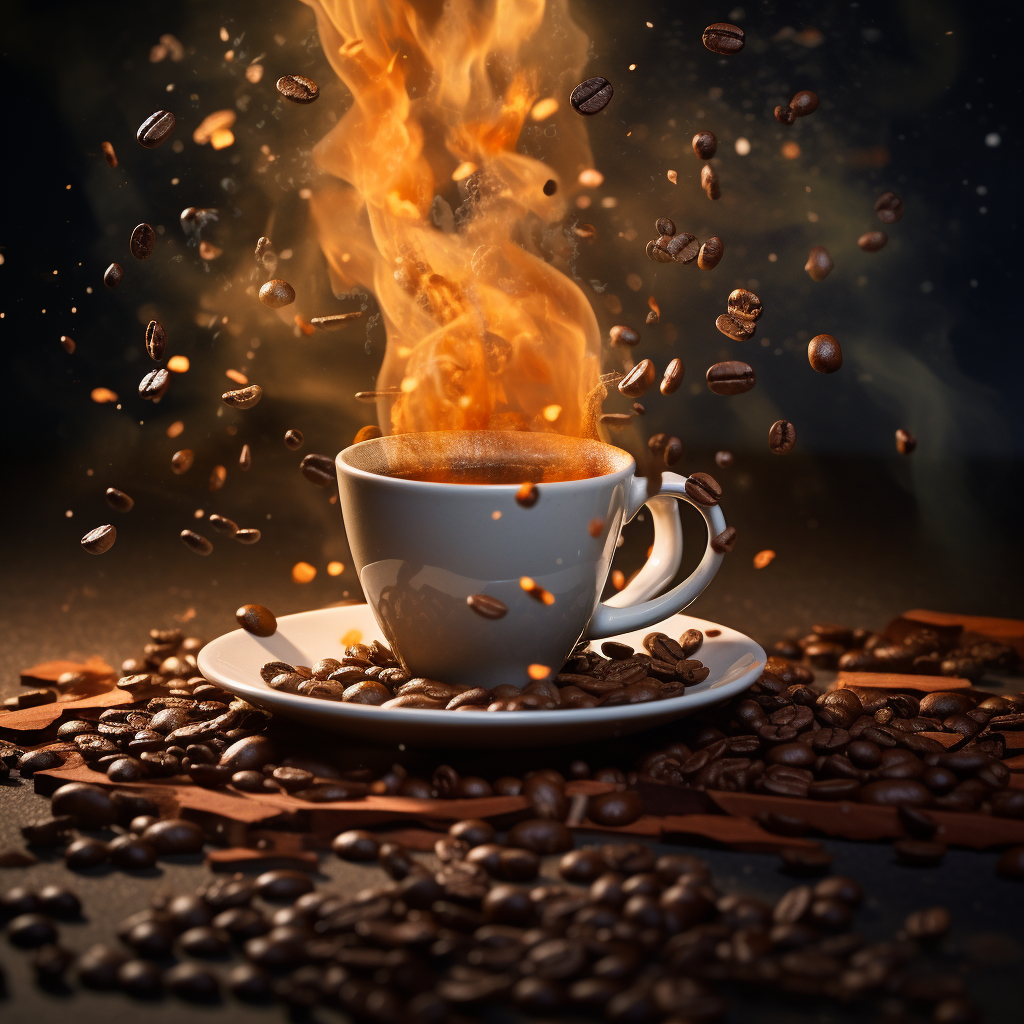 Cup of coffee advertisement