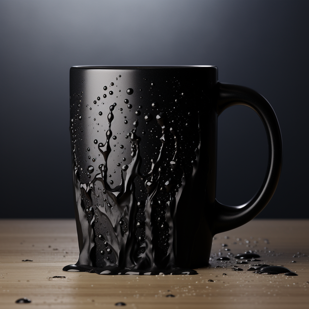 Coffee Mug Design Black White