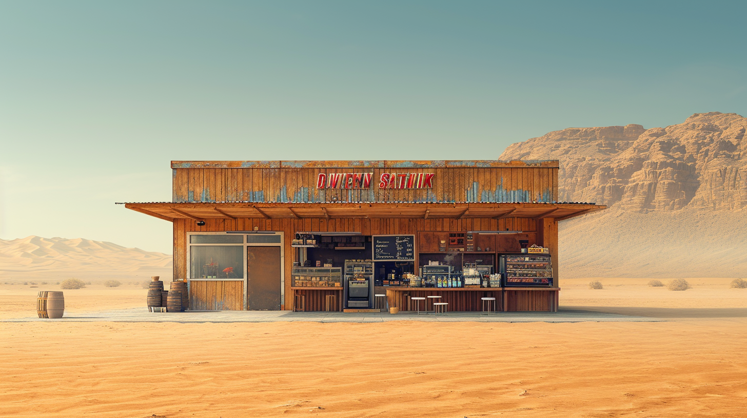 Coffee Shop in the Desert