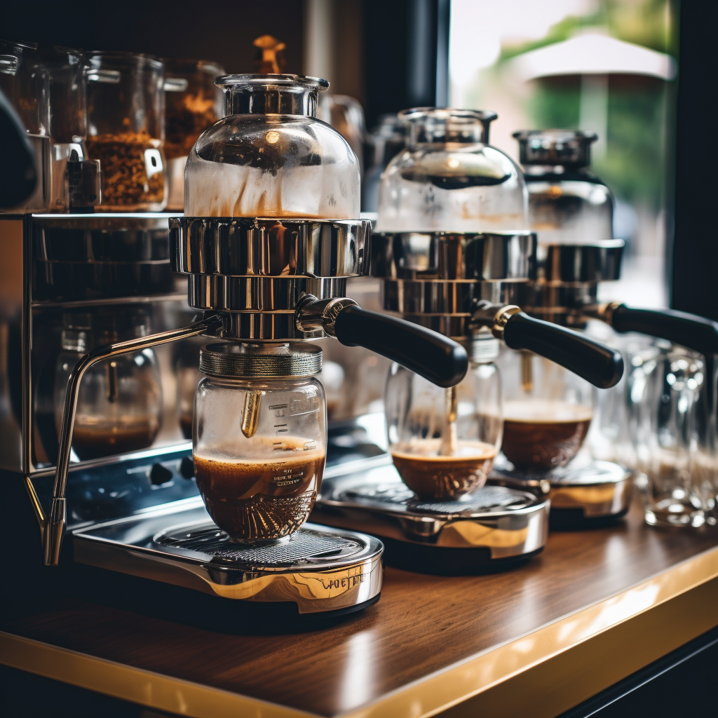 Coffee Making Machine Close Up