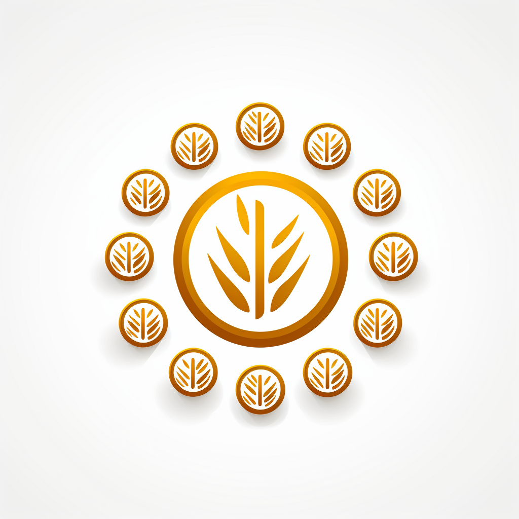 Stroke of golden coins icon vector illustration