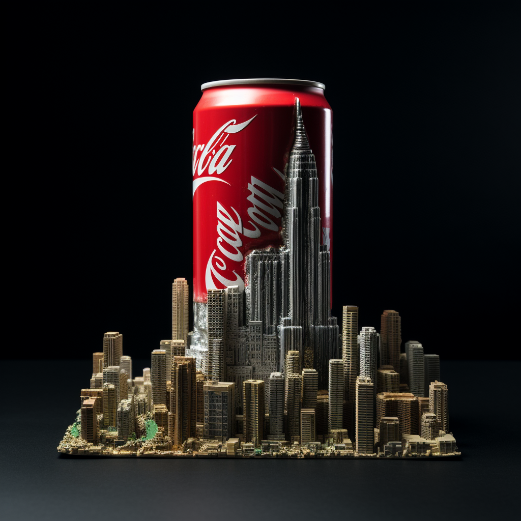 Giant Coke Can Tower