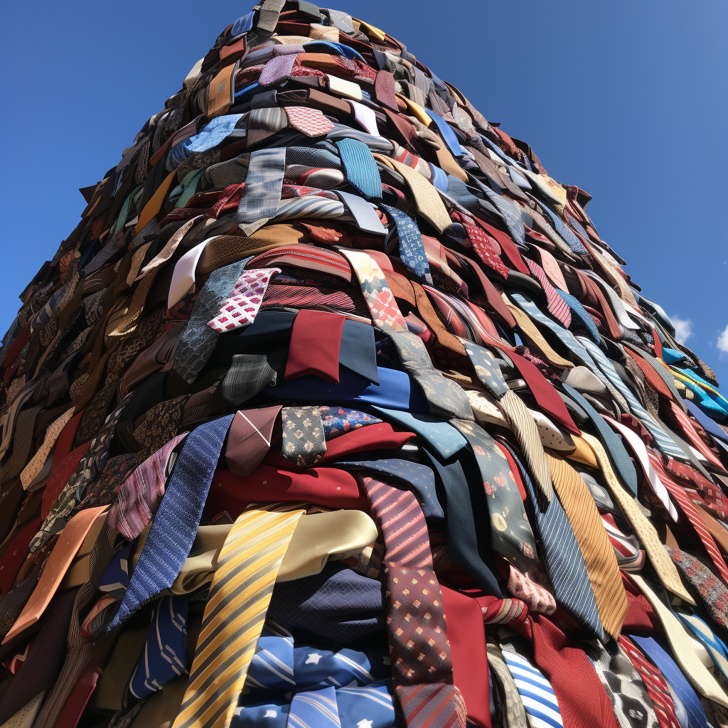 Stylish college ties on display