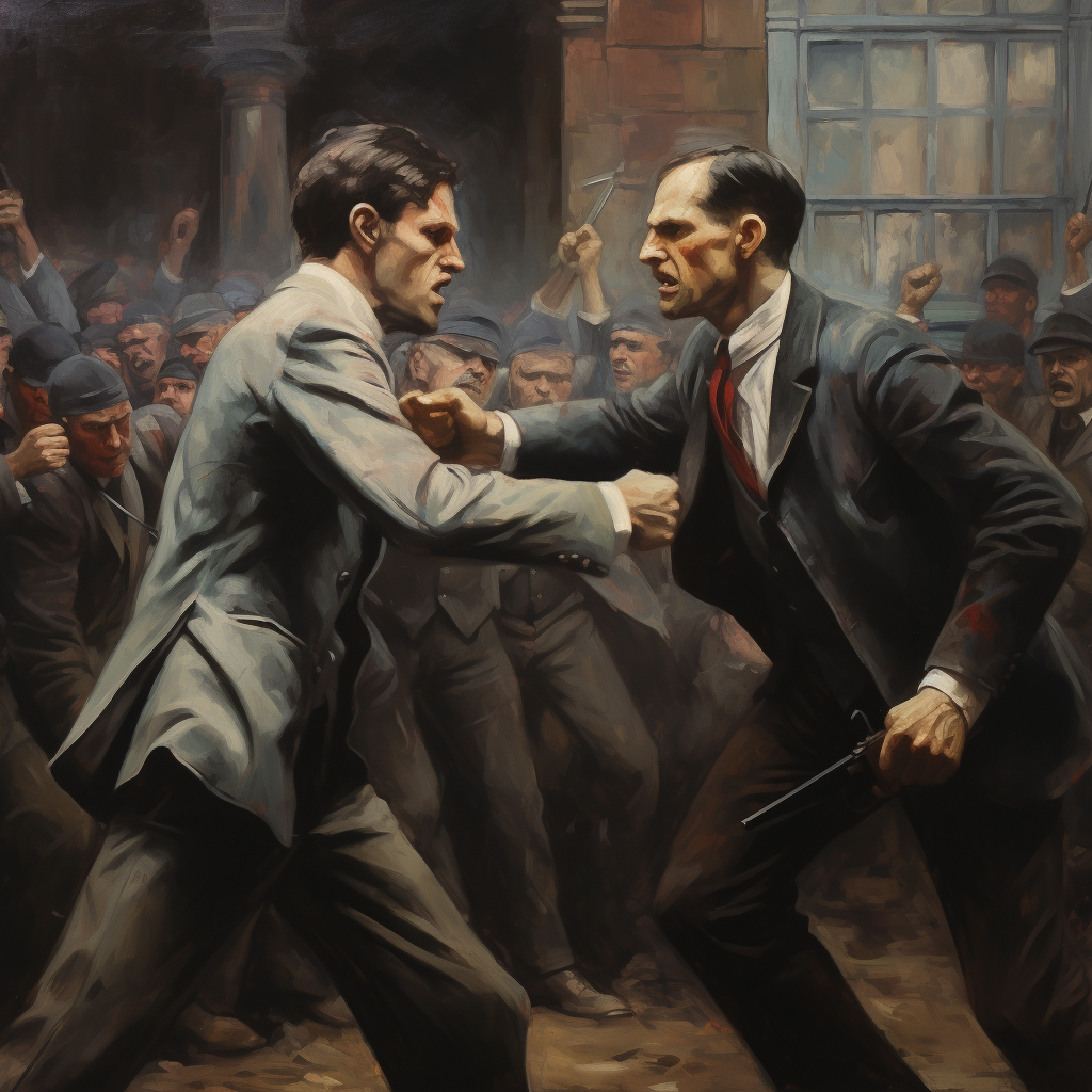 Michael Collins battles Eamon de Valera