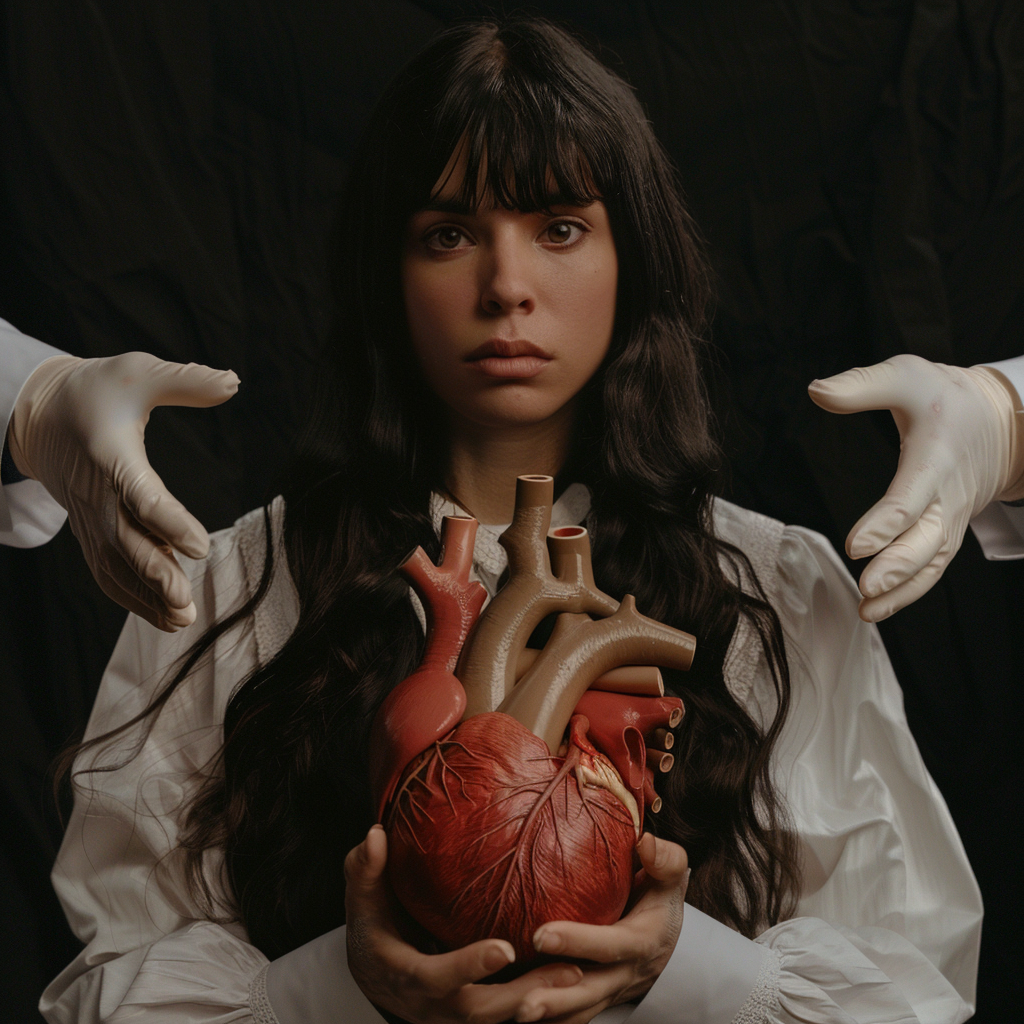 Actress with heart and hands