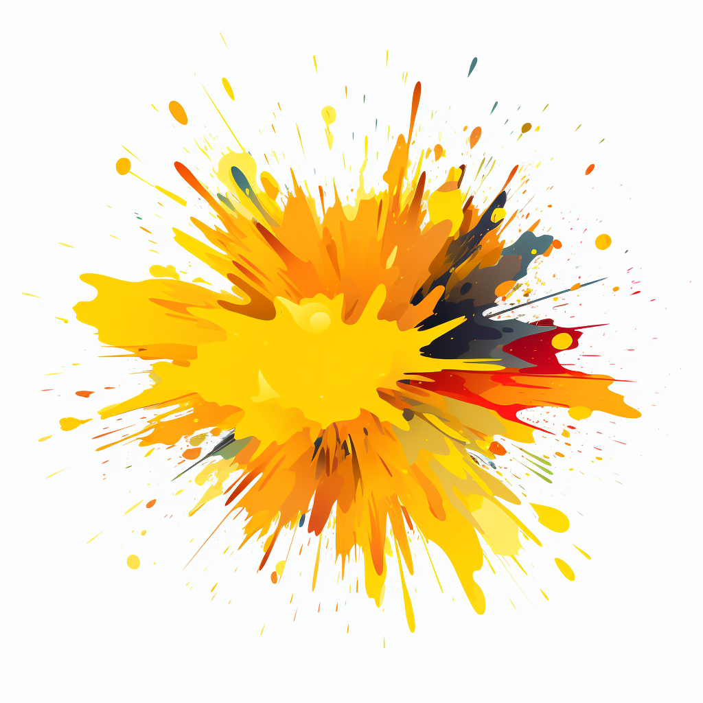 Vibrant color splash vector art