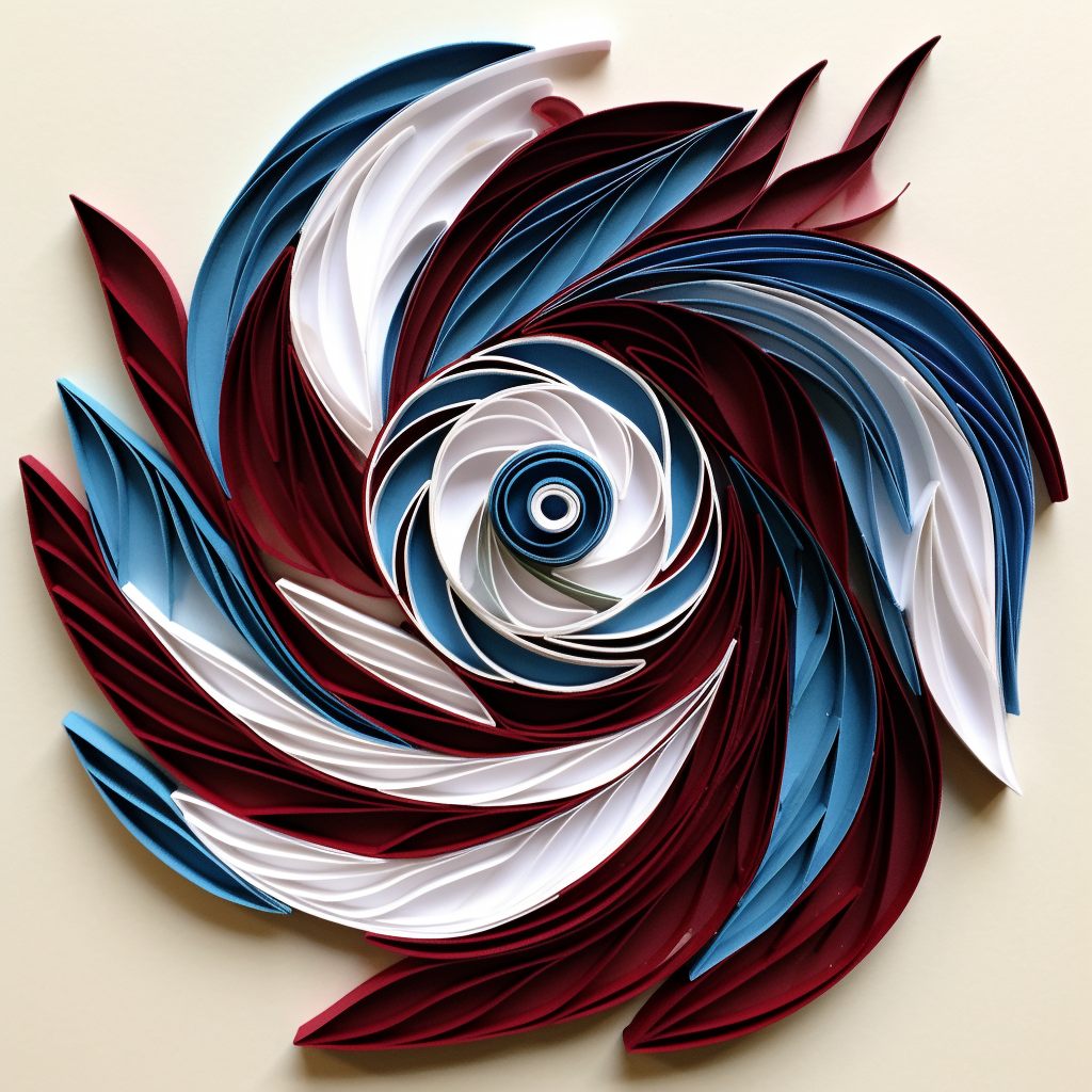 Unique quilling style Colorado Avalanche image