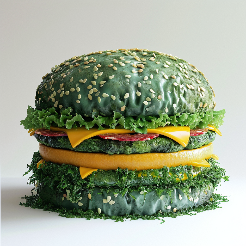 Colorful algae Big Mac