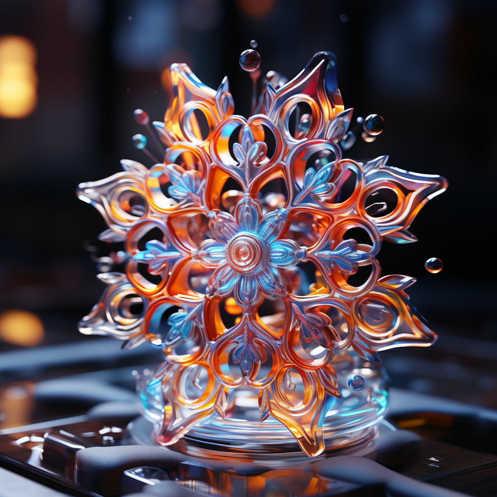 Vibrant 3D Snowflakes Decorations