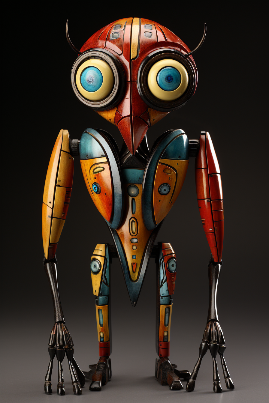 Colorful Cubist Alien Creatures