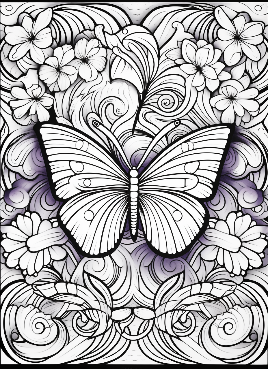 Colorful geometric butterfly patterns