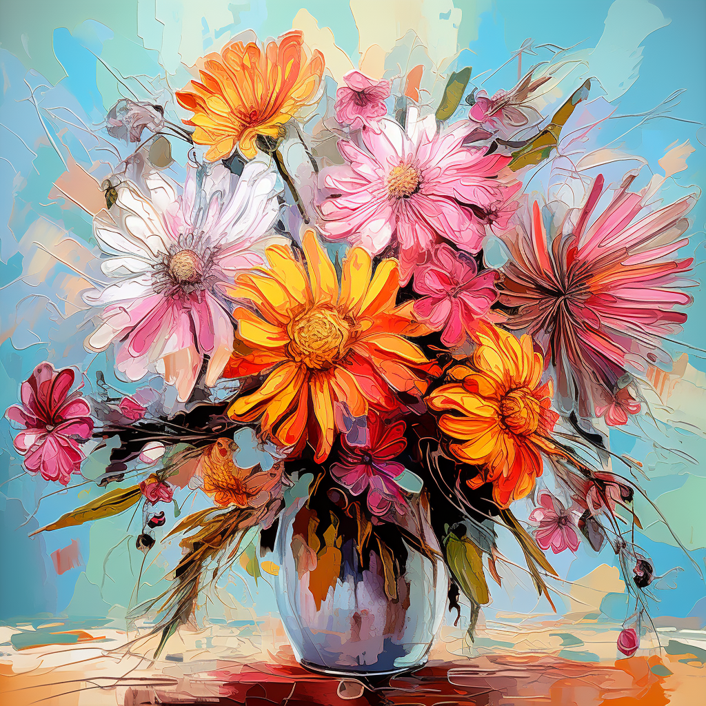 Colorful harvest bouquet with  ii