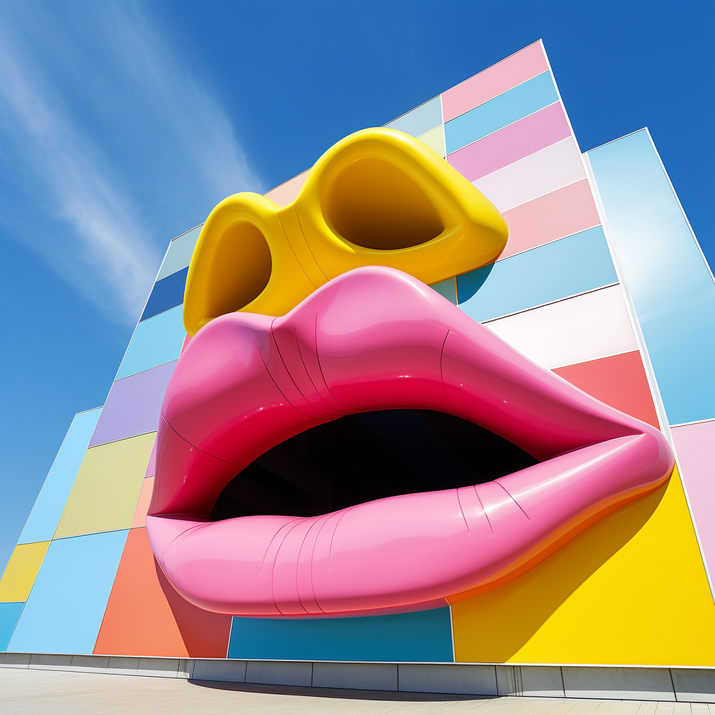 Colorful Lips Building Design