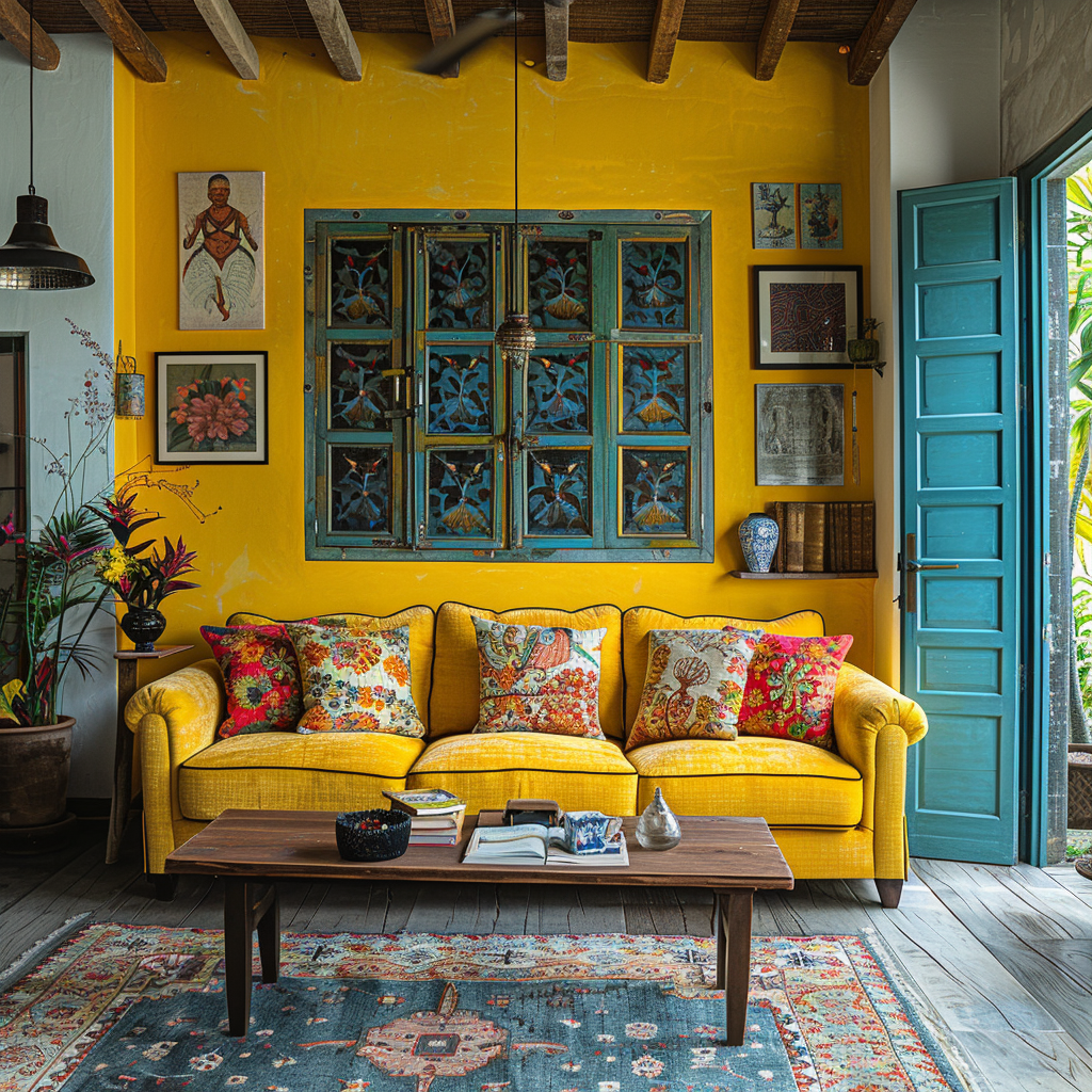 Bright and Colorful Living Room