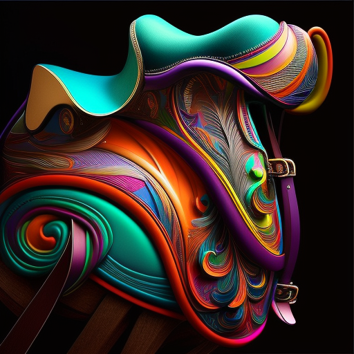 Beautiful Horse Saddle in Colors