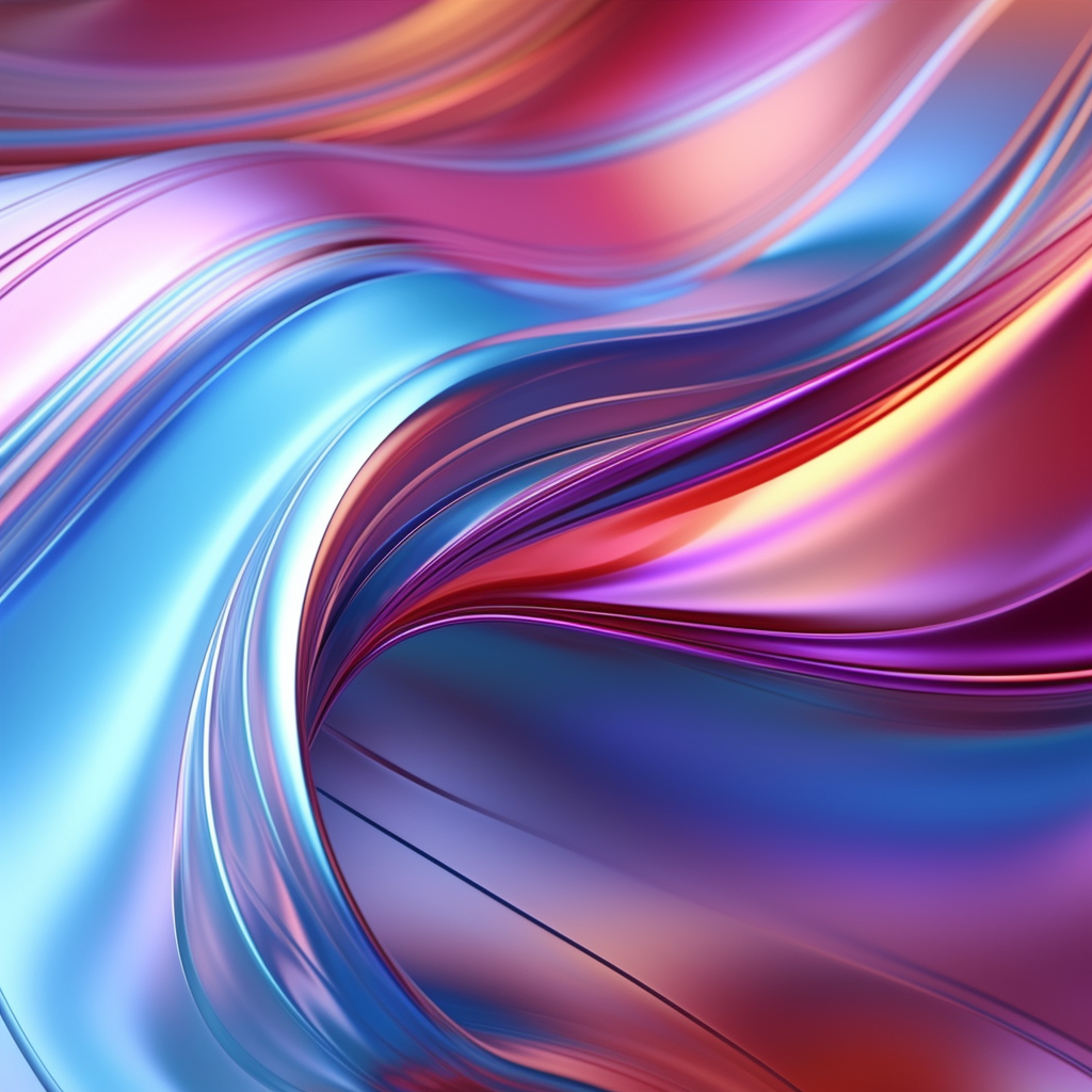 Colorful swirling iridescent abstract background