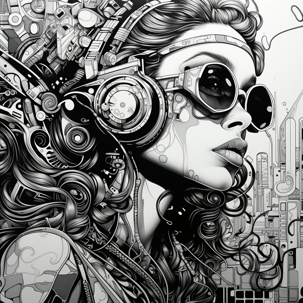 Coloring Book Street Art Image