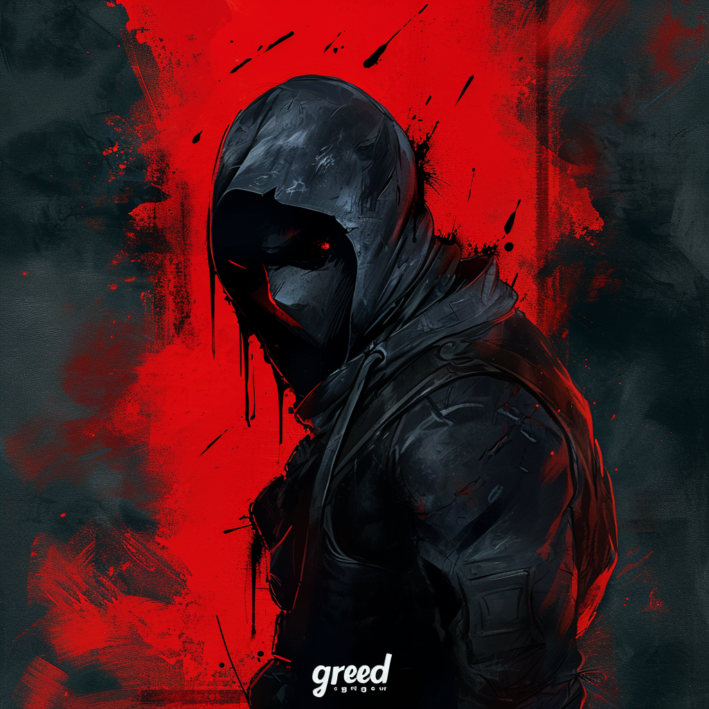 Comic Book Black Greed Cinematic Poster