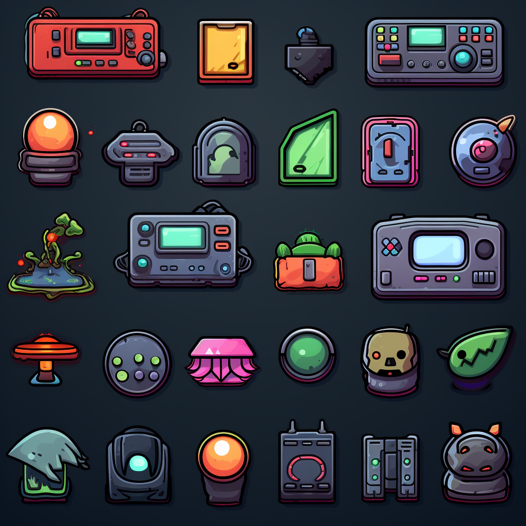 Game Icon Set for Video Games