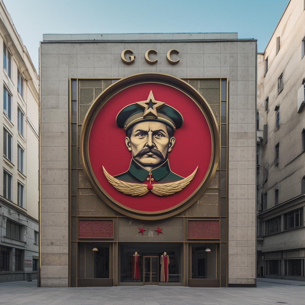 Communist Gucci store photo