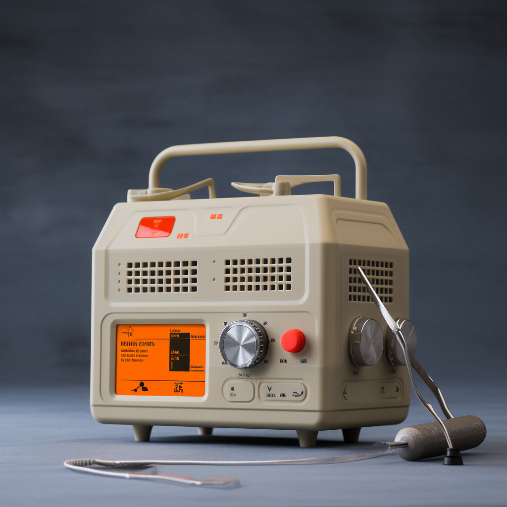 Emergency camping radio by Teenage Engineering and Offwhite