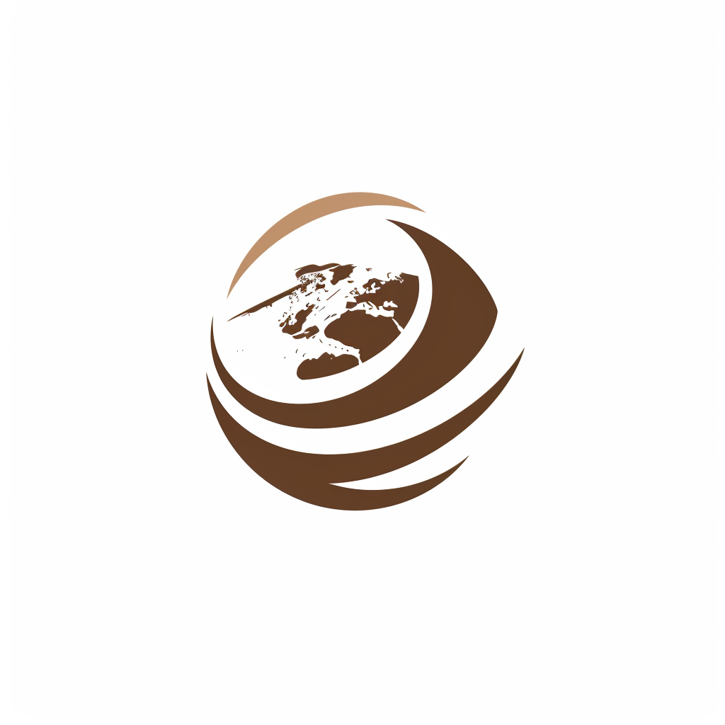 Simple Earth Drawing Logo Icon