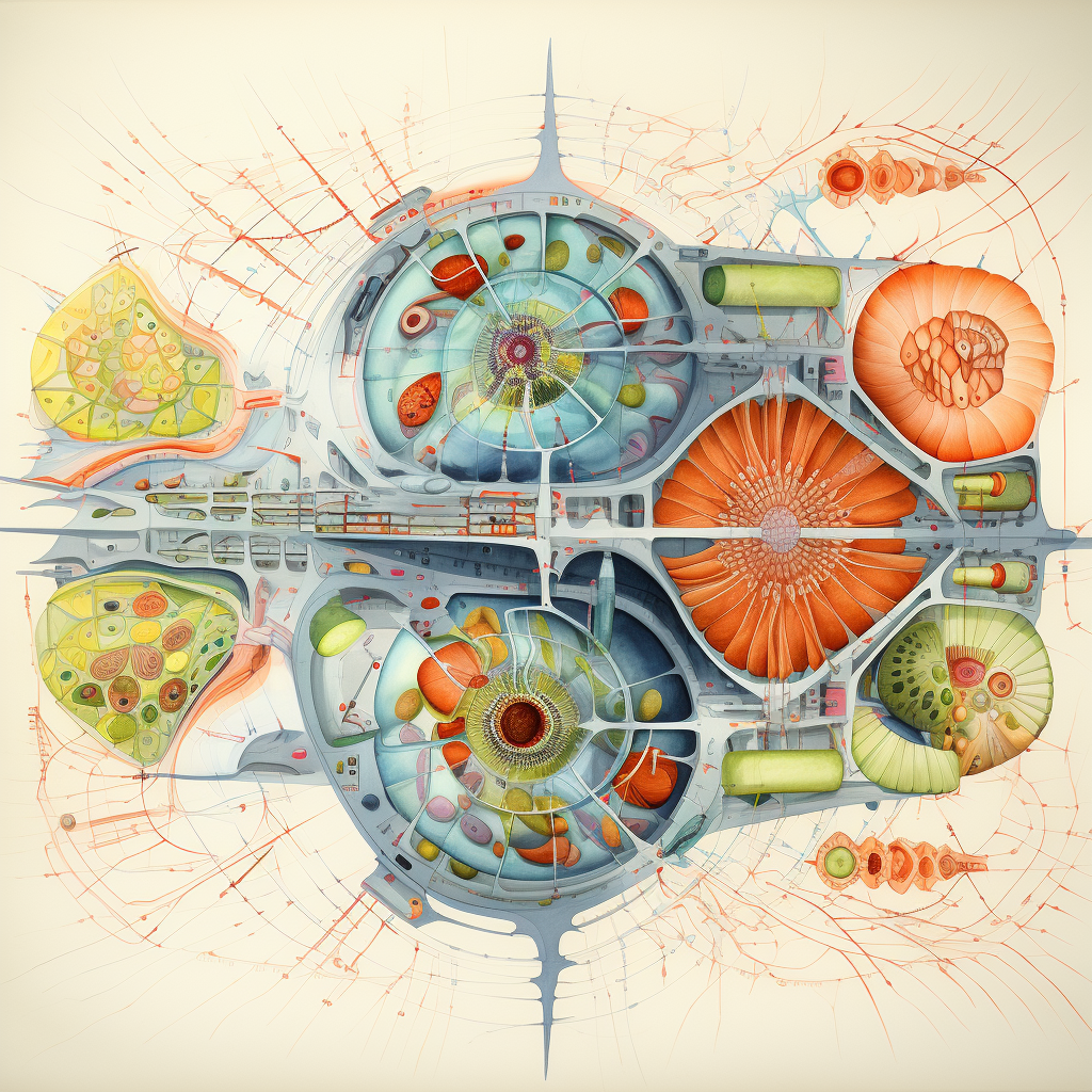 Detailed Complex Mitochondria Illustration