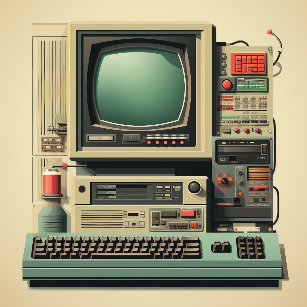 Computer system components diagram