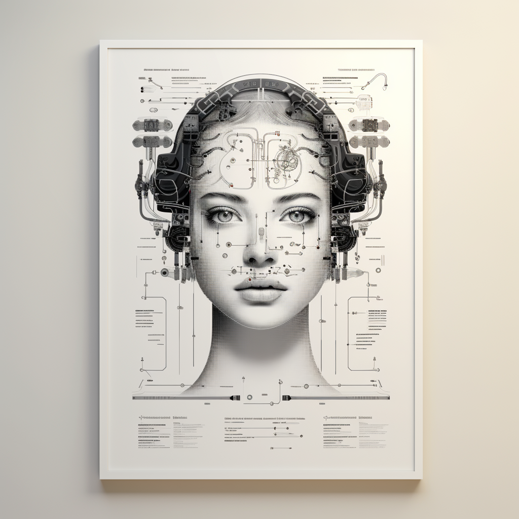 Computer Technical Data Poster Illustration