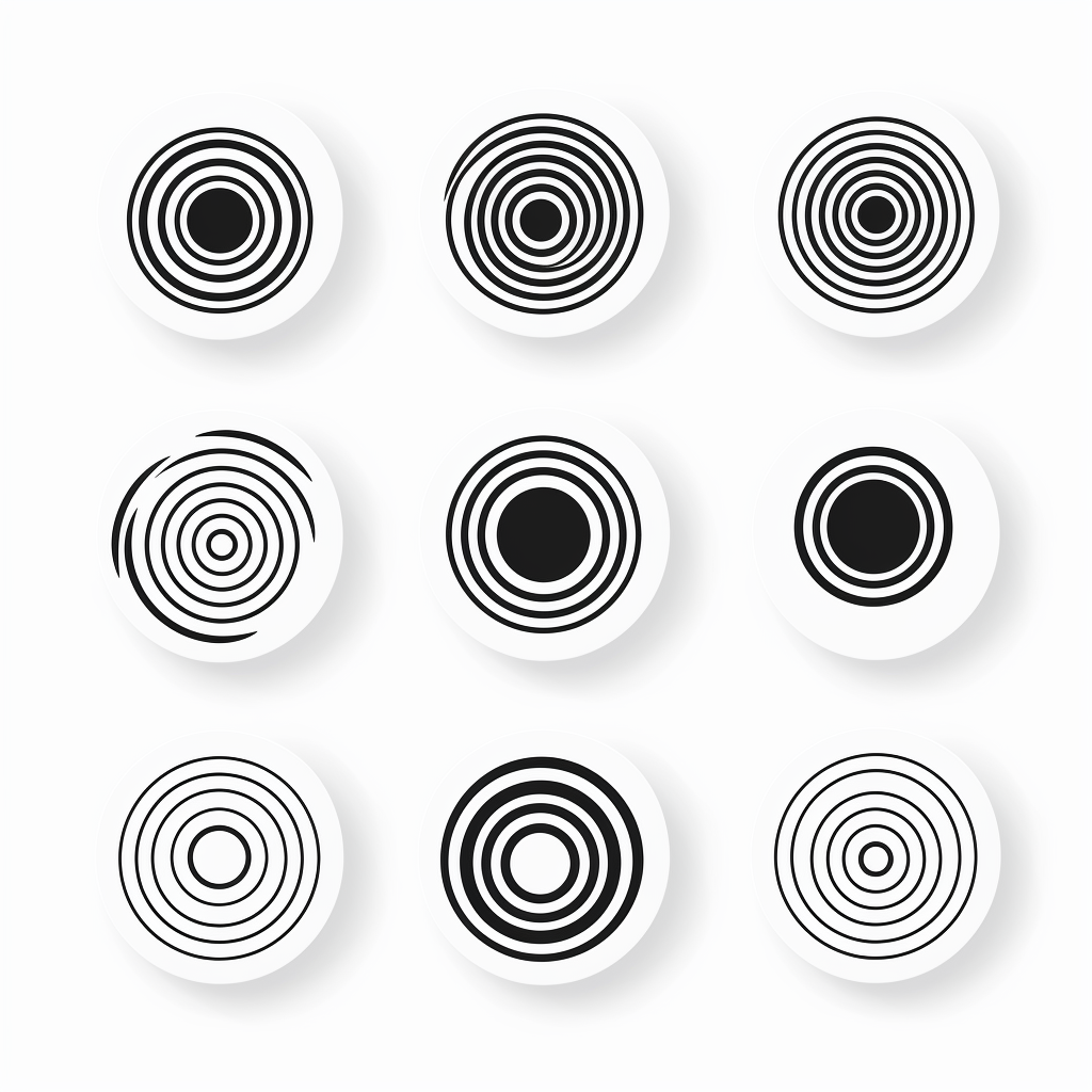 Simple concentric circle vector design