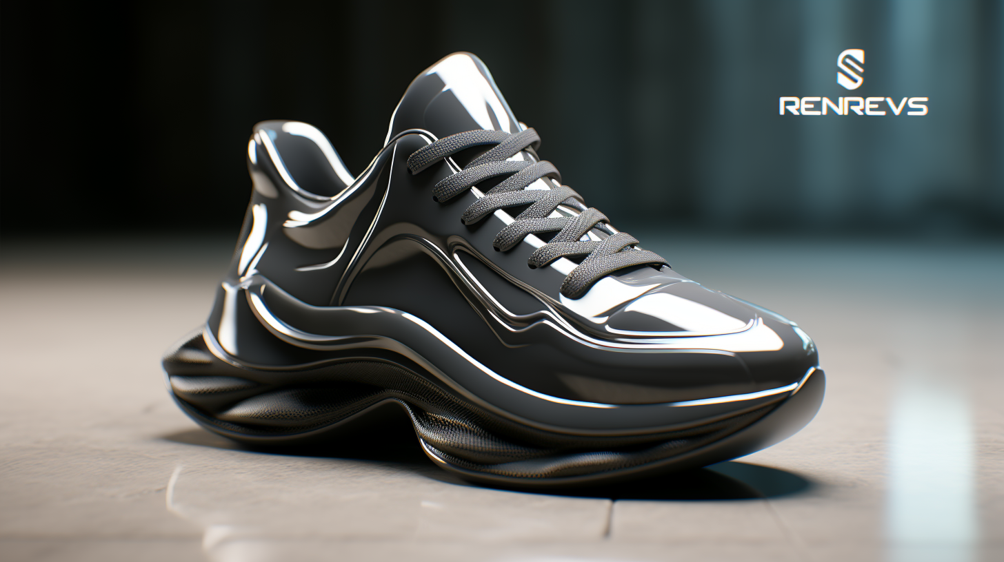 Stylish concept shoes in 4K render